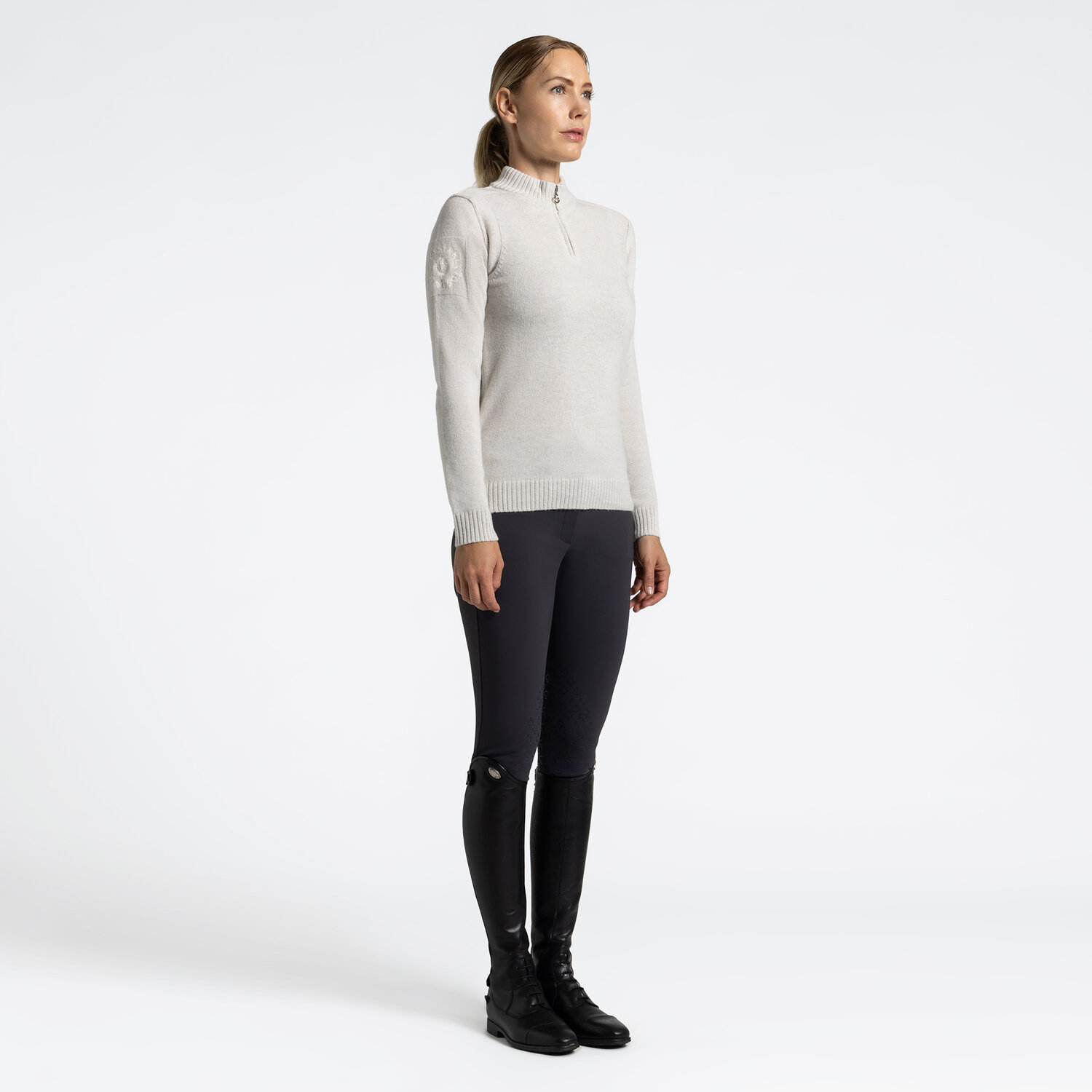 Cavalleria Toscana Purewool Half Zip Sweater ladies