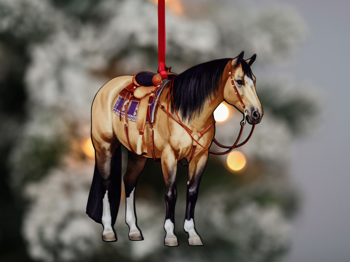 Wood Ornament Laser Cut Horse