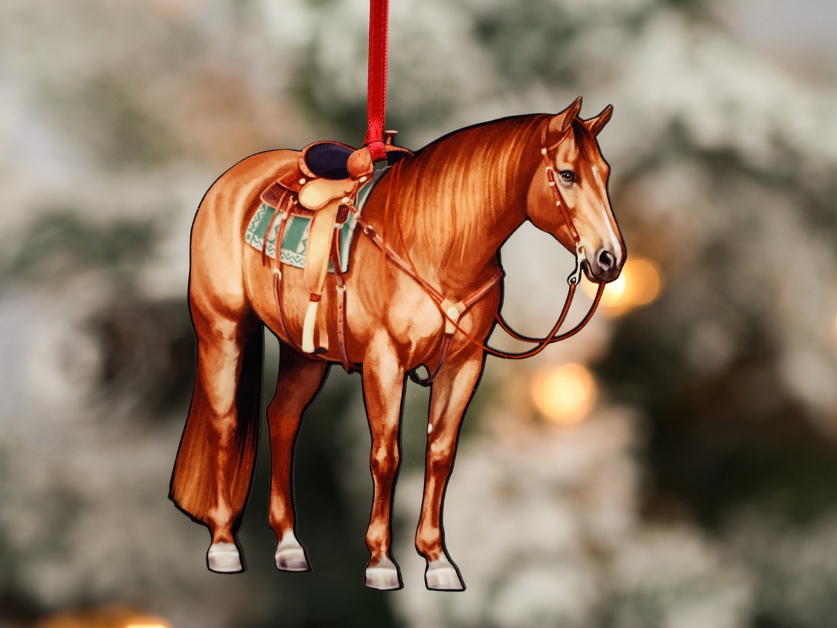 Wood Ornament Laser Cut Horse