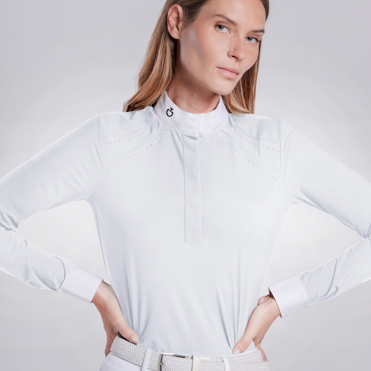 Cavalleria Toscana Seam Dots Shirt lds