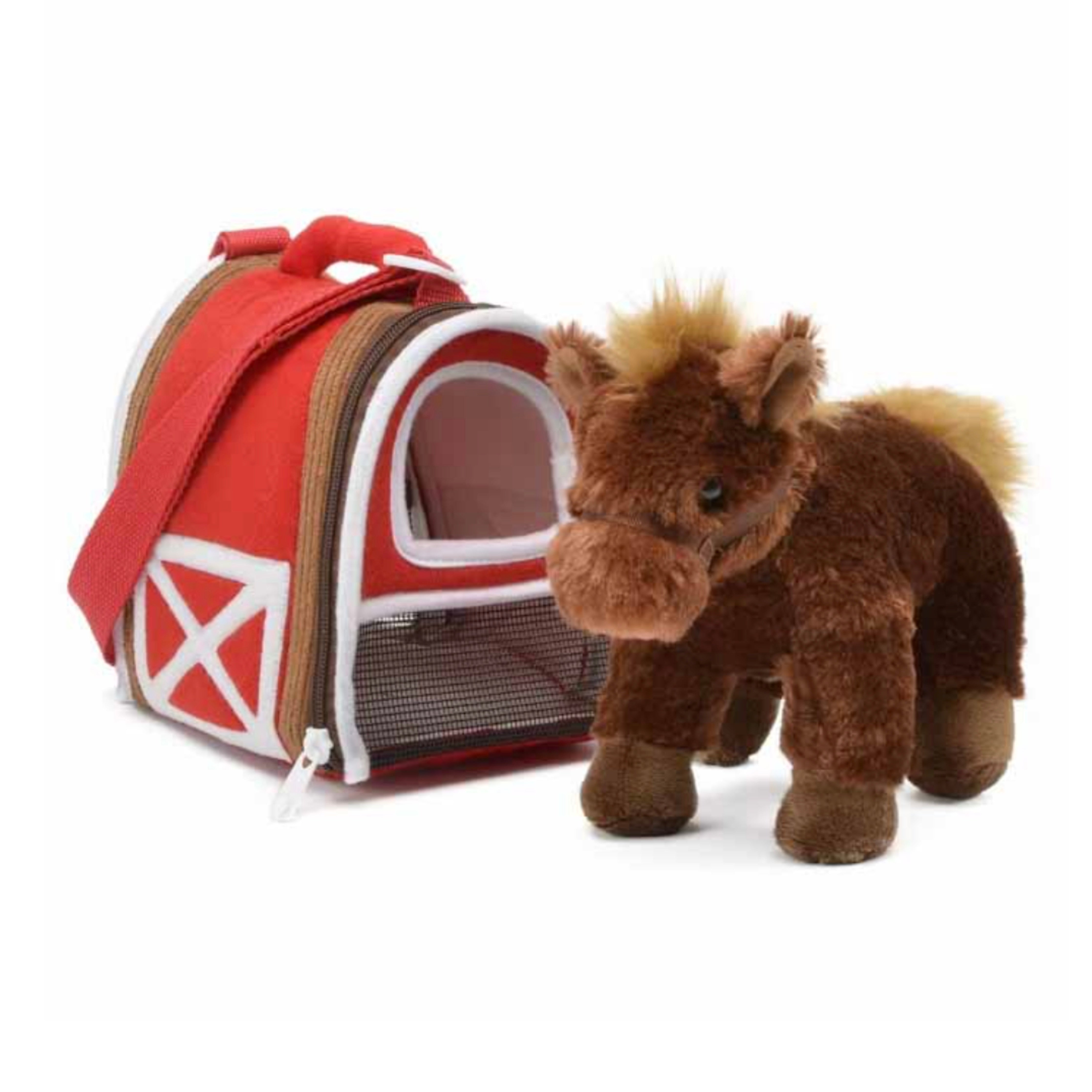 Plush Horse & Barn carrier