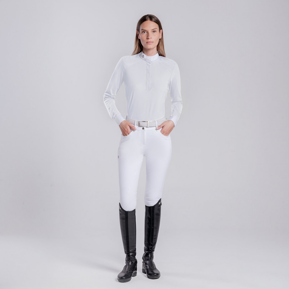 Cavalleria Toscana Seam Dots Shirt lds