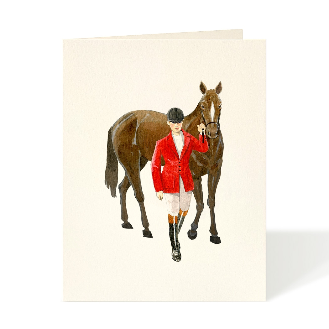 Felix Doolittle Equestrian Greeting Card