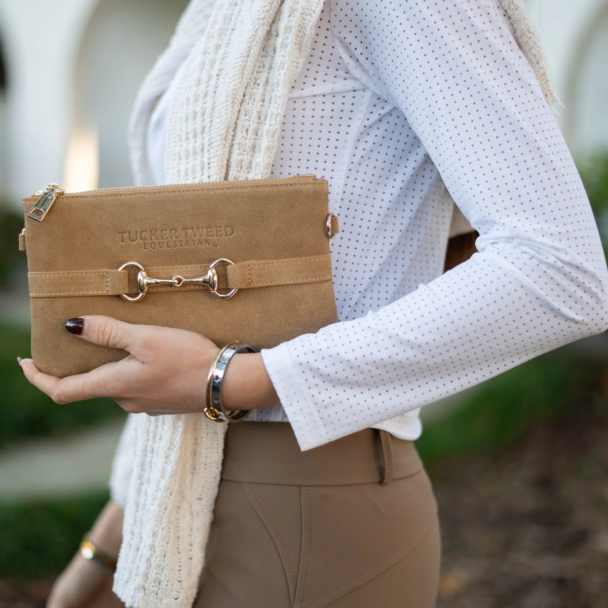 TT • Wellington Suede Wristlet
