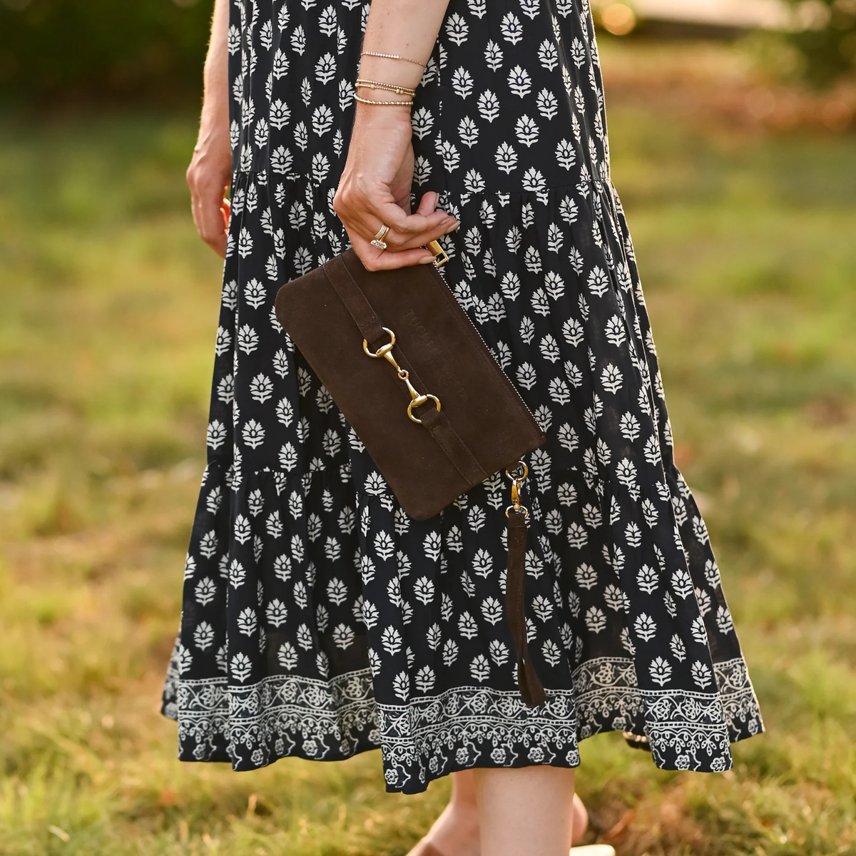 TT • Wellington Suede Wristlet