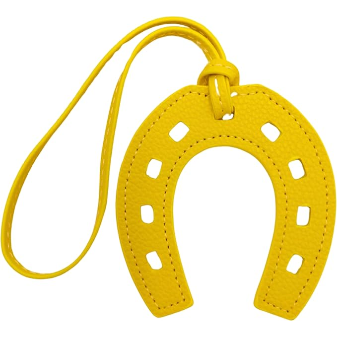 Horse Shoe Lucky Leather Bag Charm