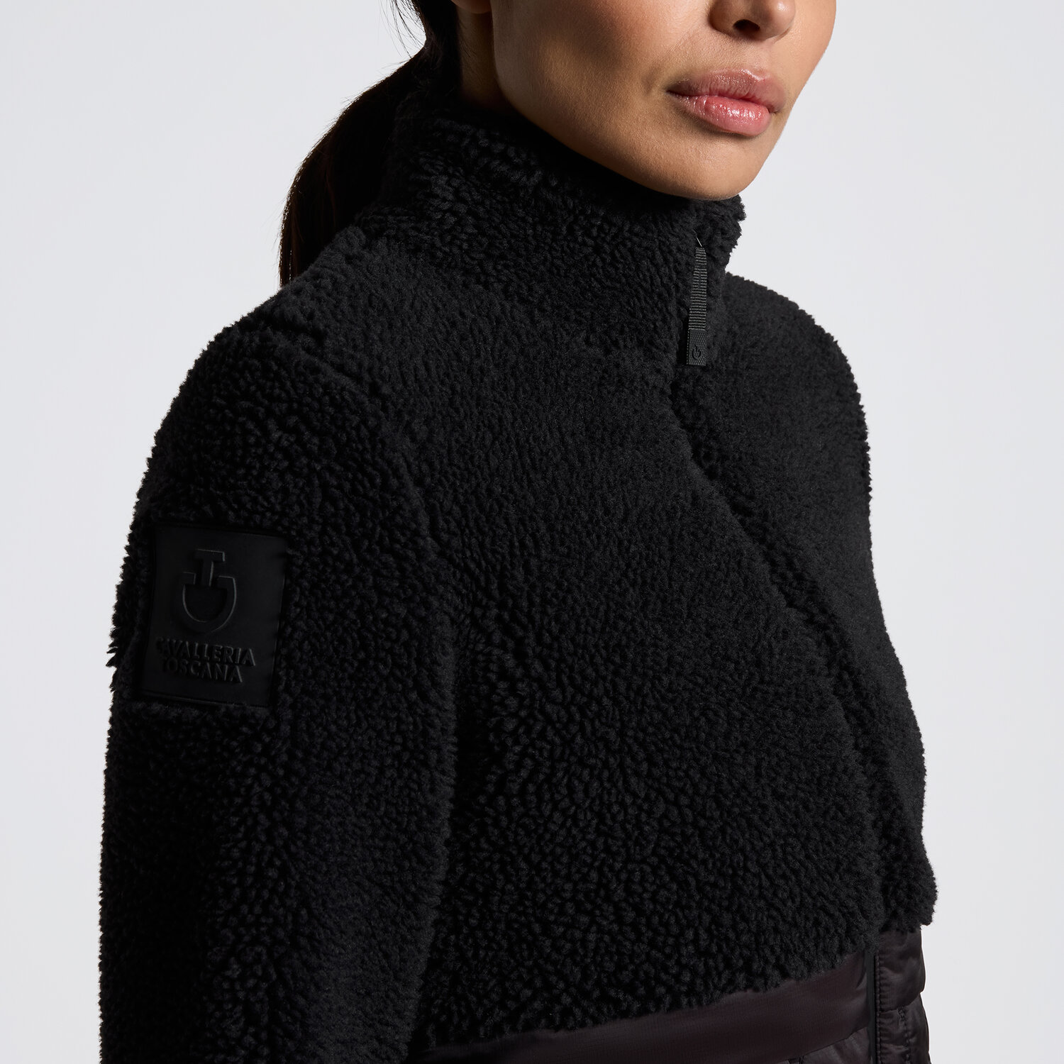 Cavalleria Toscana Sherpa + Nylon Quilt Jacket ladies