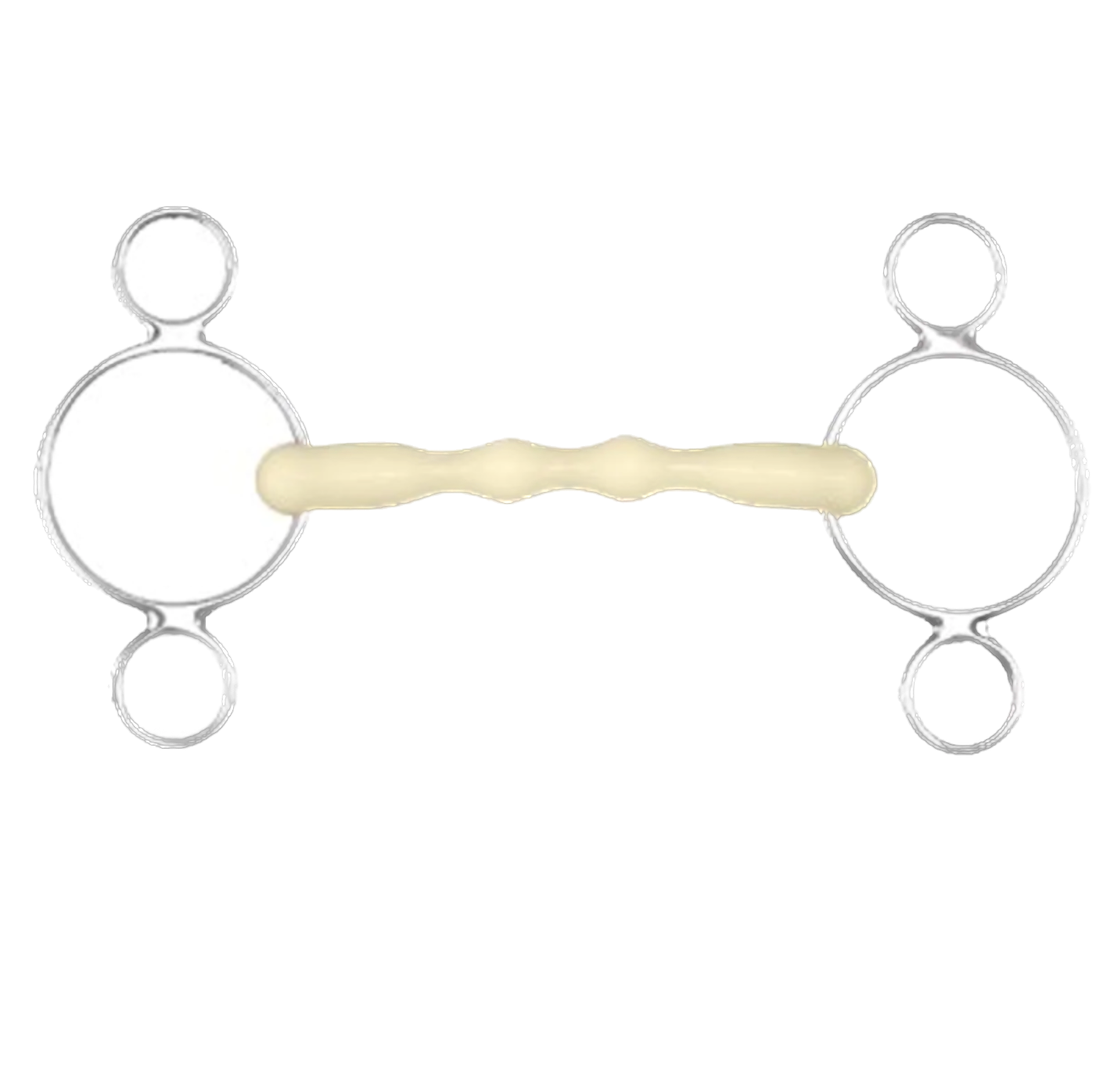 Happy Mouth Bit 2-Ring Mullen Gag