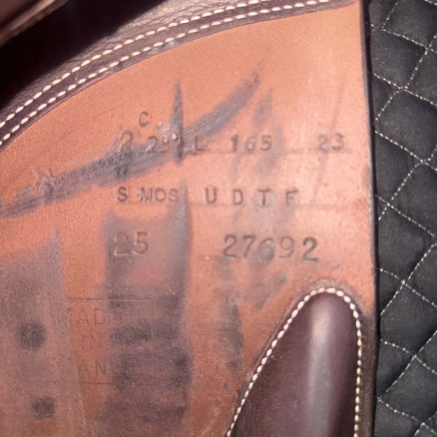 Butet Premium Saddle L16.5", 2.25 C short