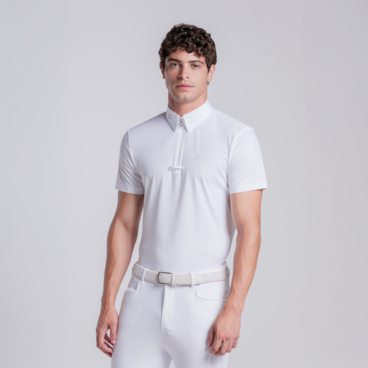 Cavalleria Toscana Taped Zip Polo mens