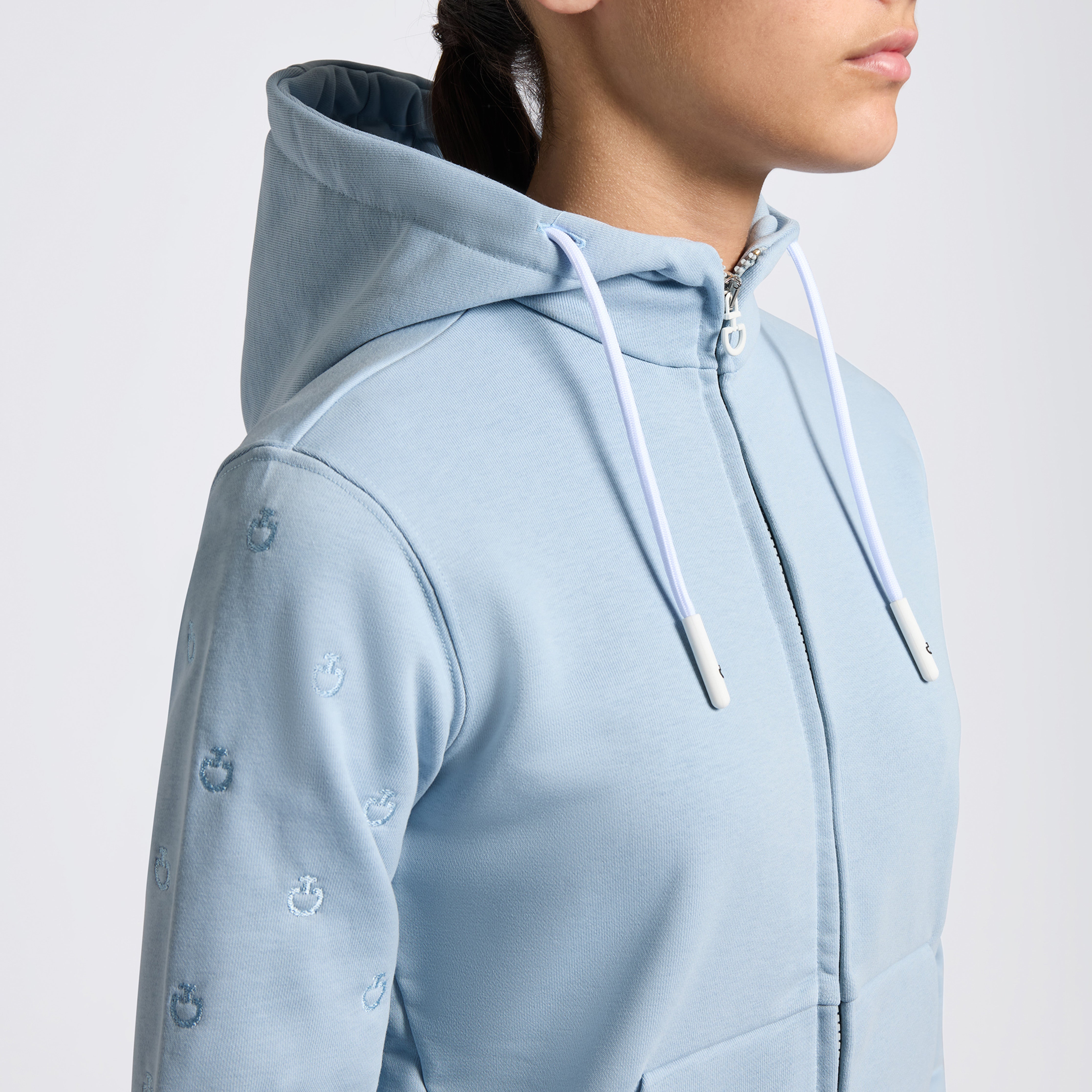 Cavalleria Toscana Diagonal Zip Hoodie girls