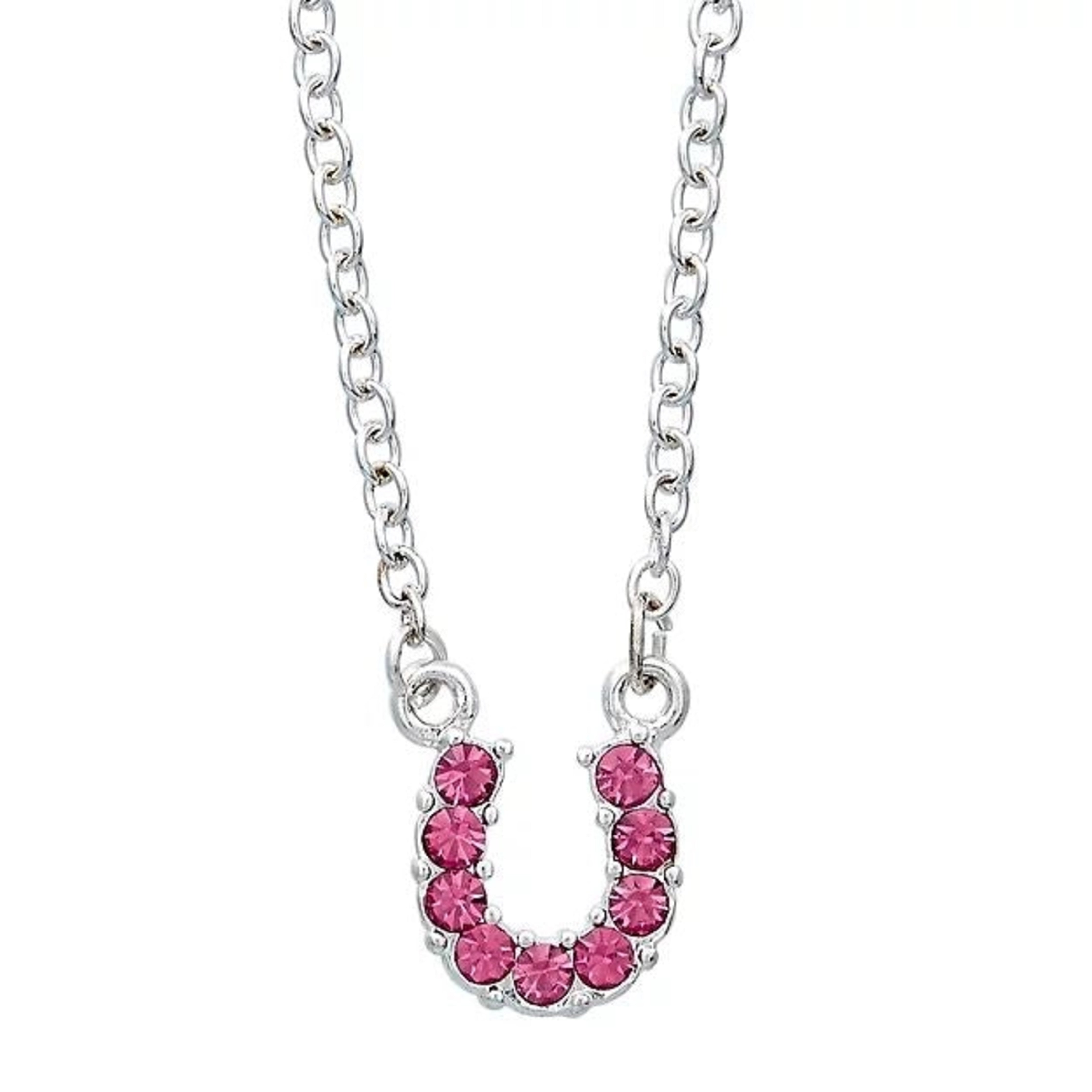 Rhinestone  Horseshoe Necklace