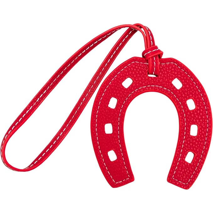 Horse Shoe Lucky Leather Bag Charm