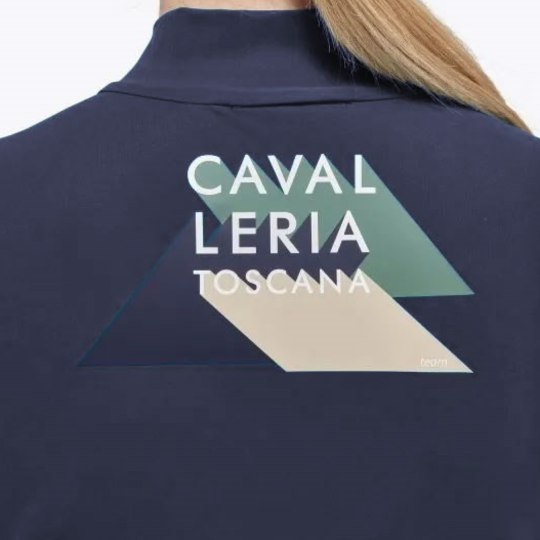 Cavalleria Toscana Geo Zip Polo l/s girls