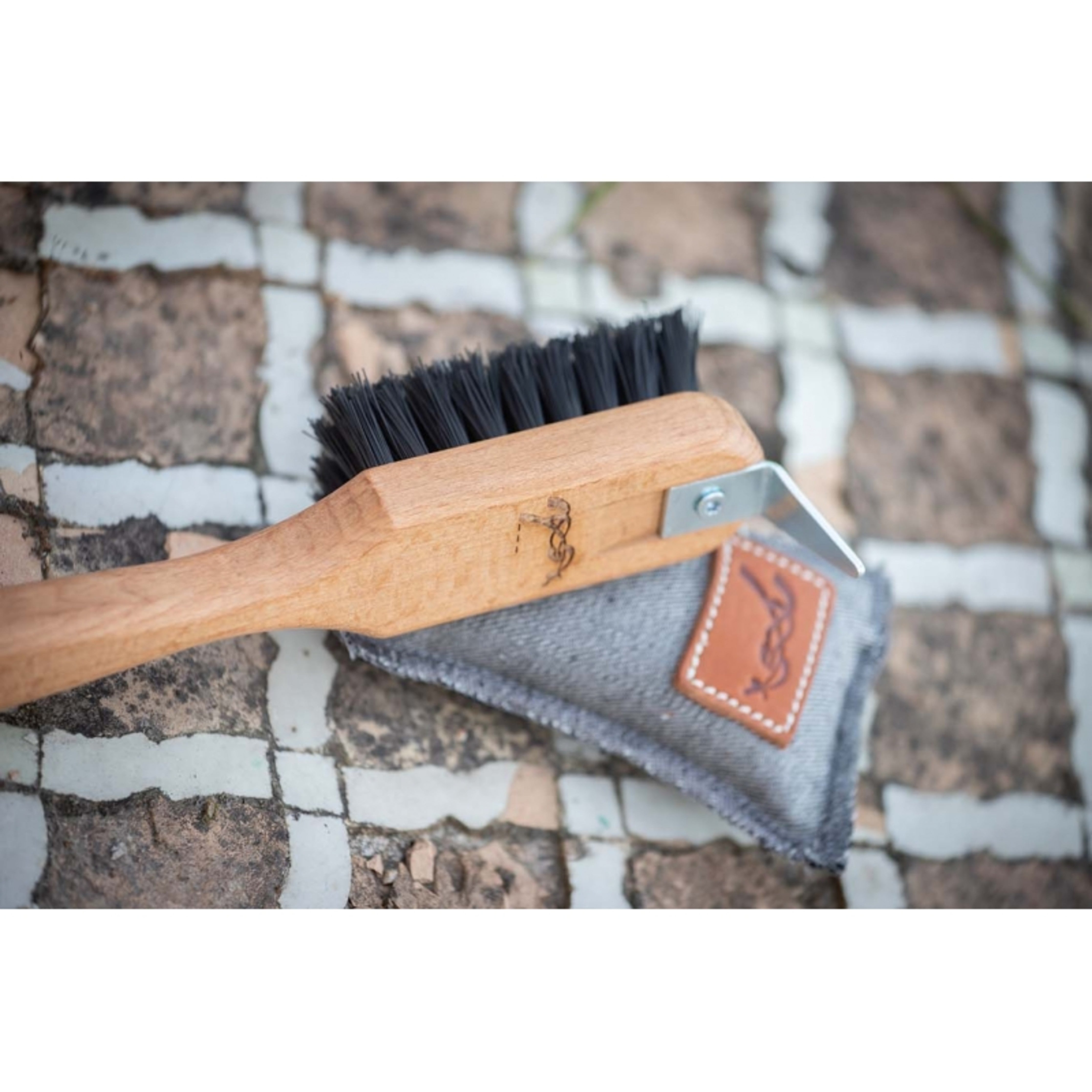 Penelope Wood Hoof Pick + Brush