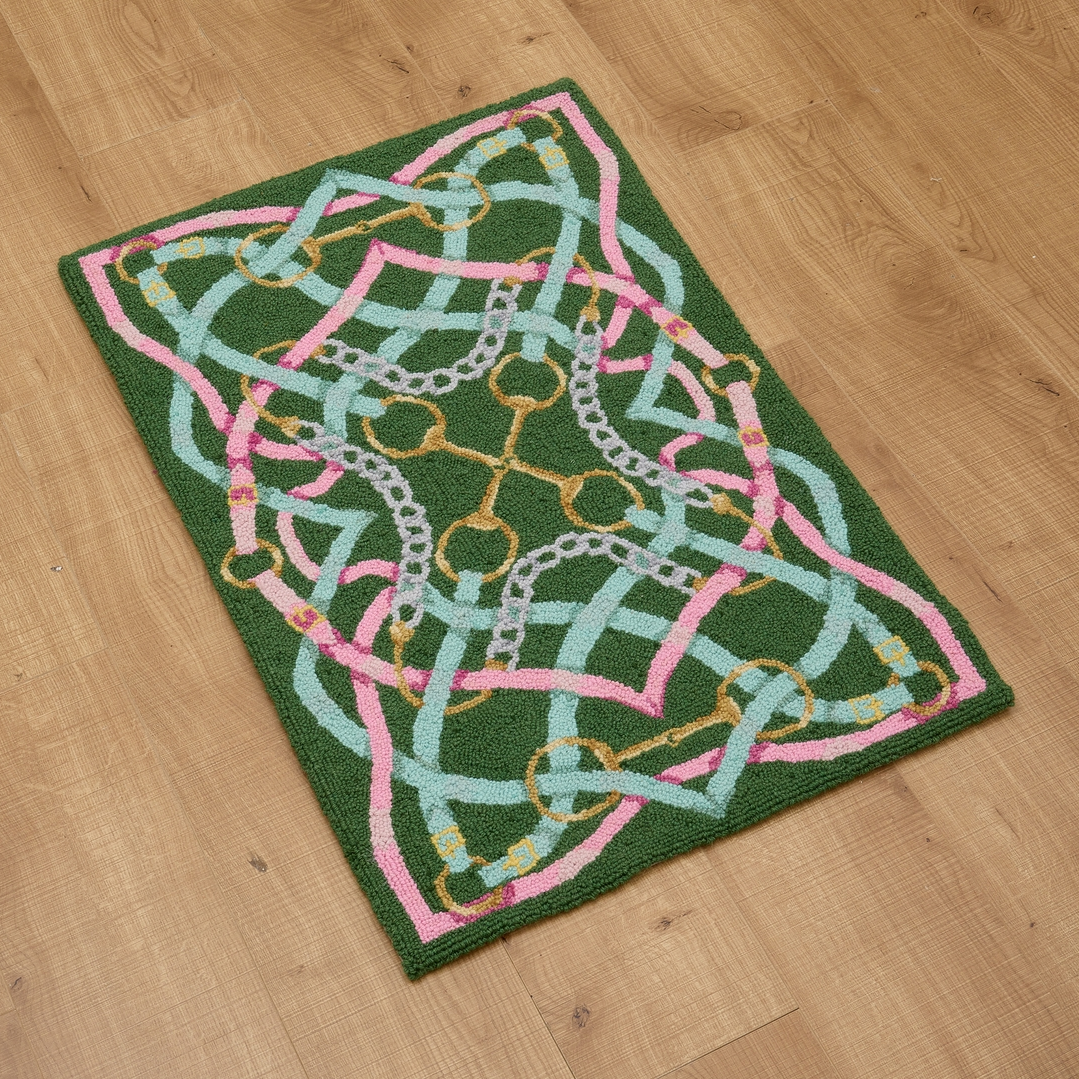 Handicraft Preppy Equestrian Hook Rug