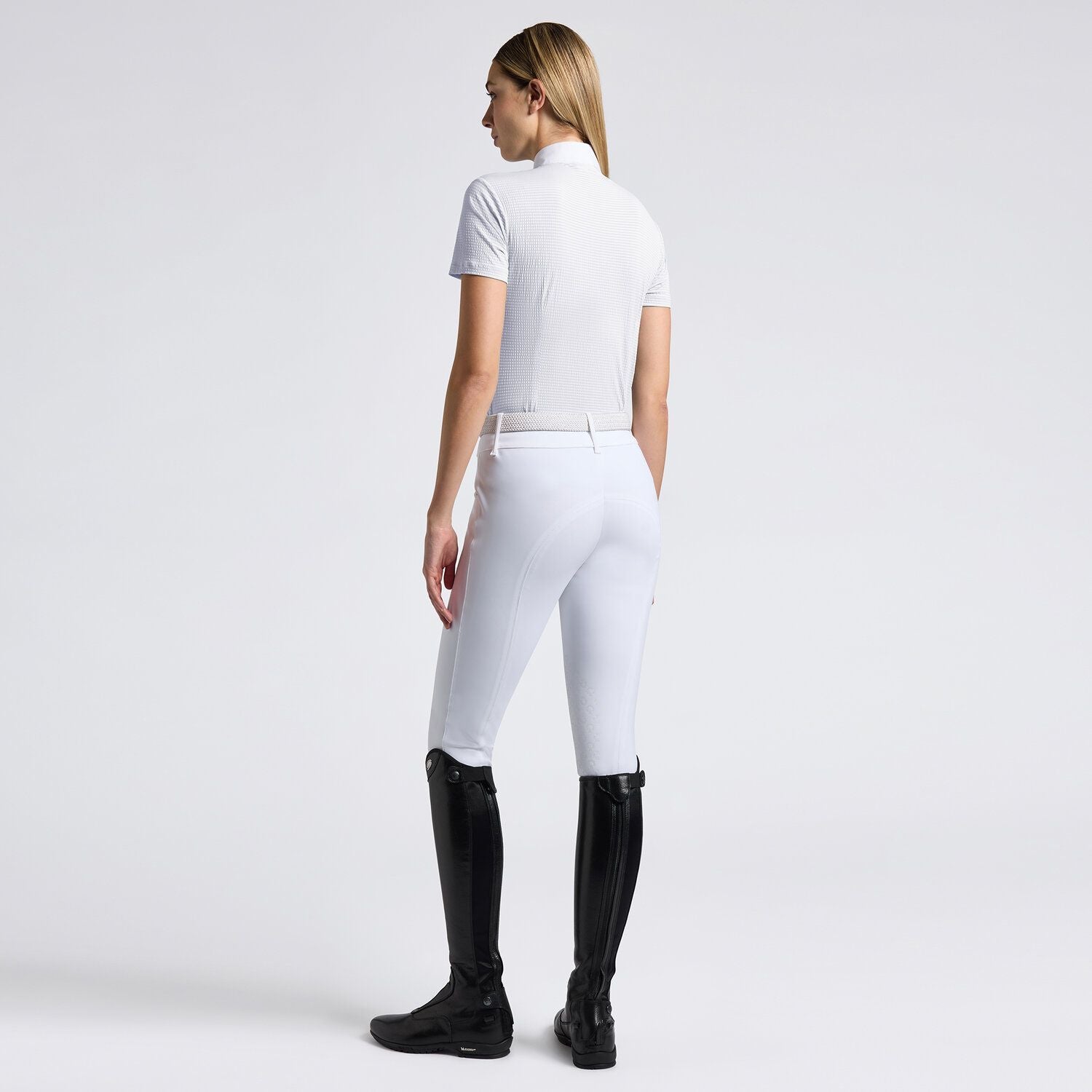 Cavalleria Toscana Seersucker Pleated Shirt s/s ladies