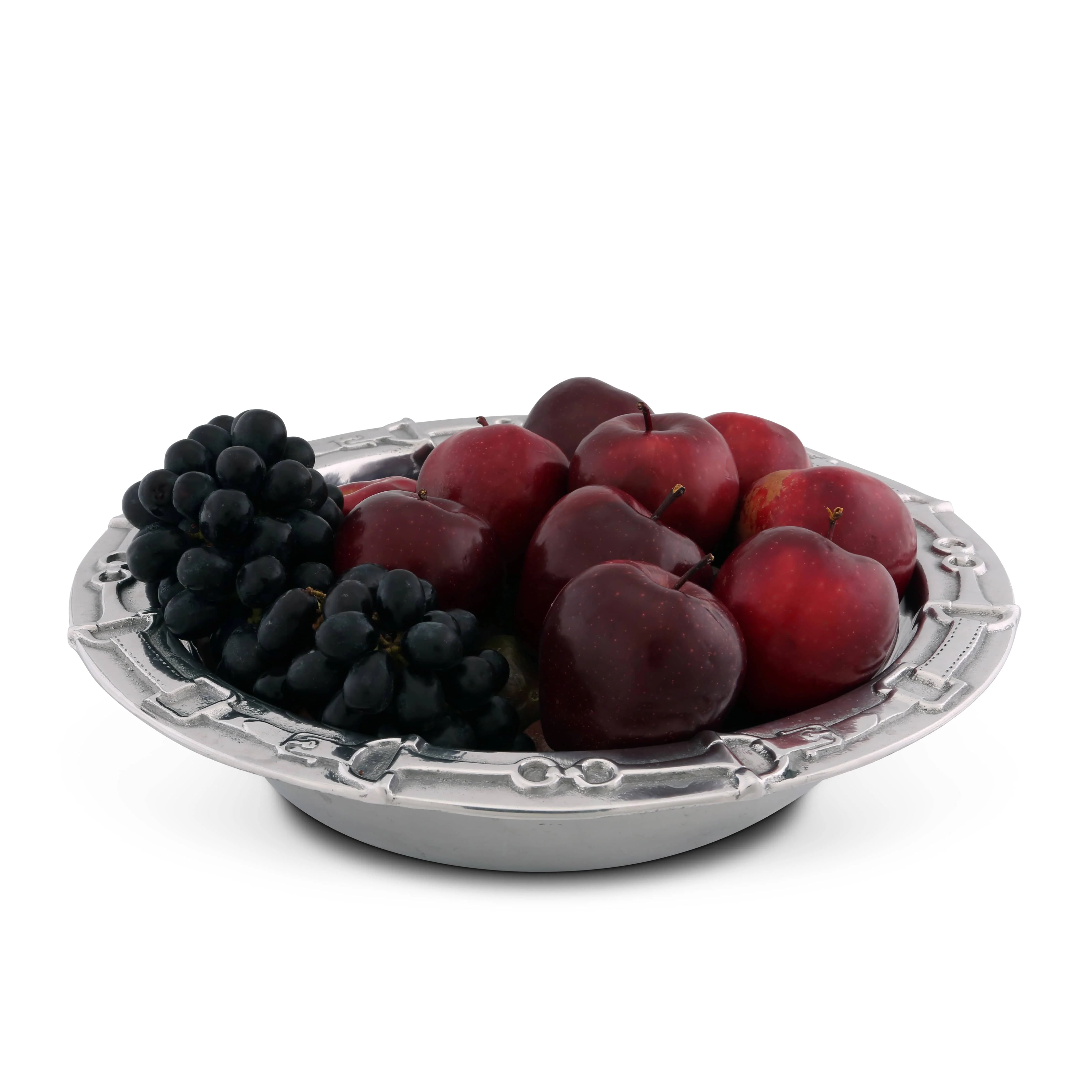 Cast Aluminum 12" Equestrian Snaffle Bowl