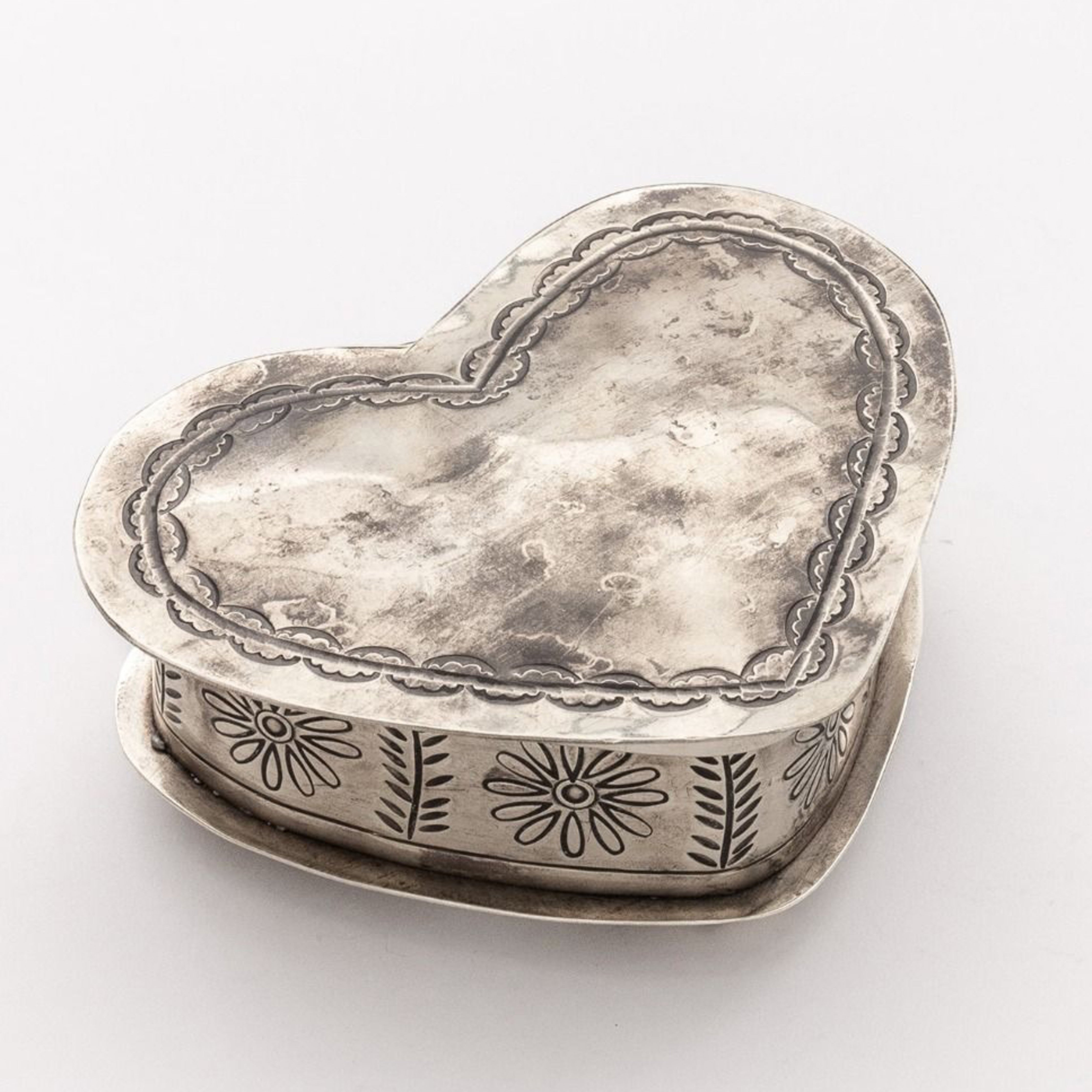 J. Alexander Stamped Heart Keepsake Box