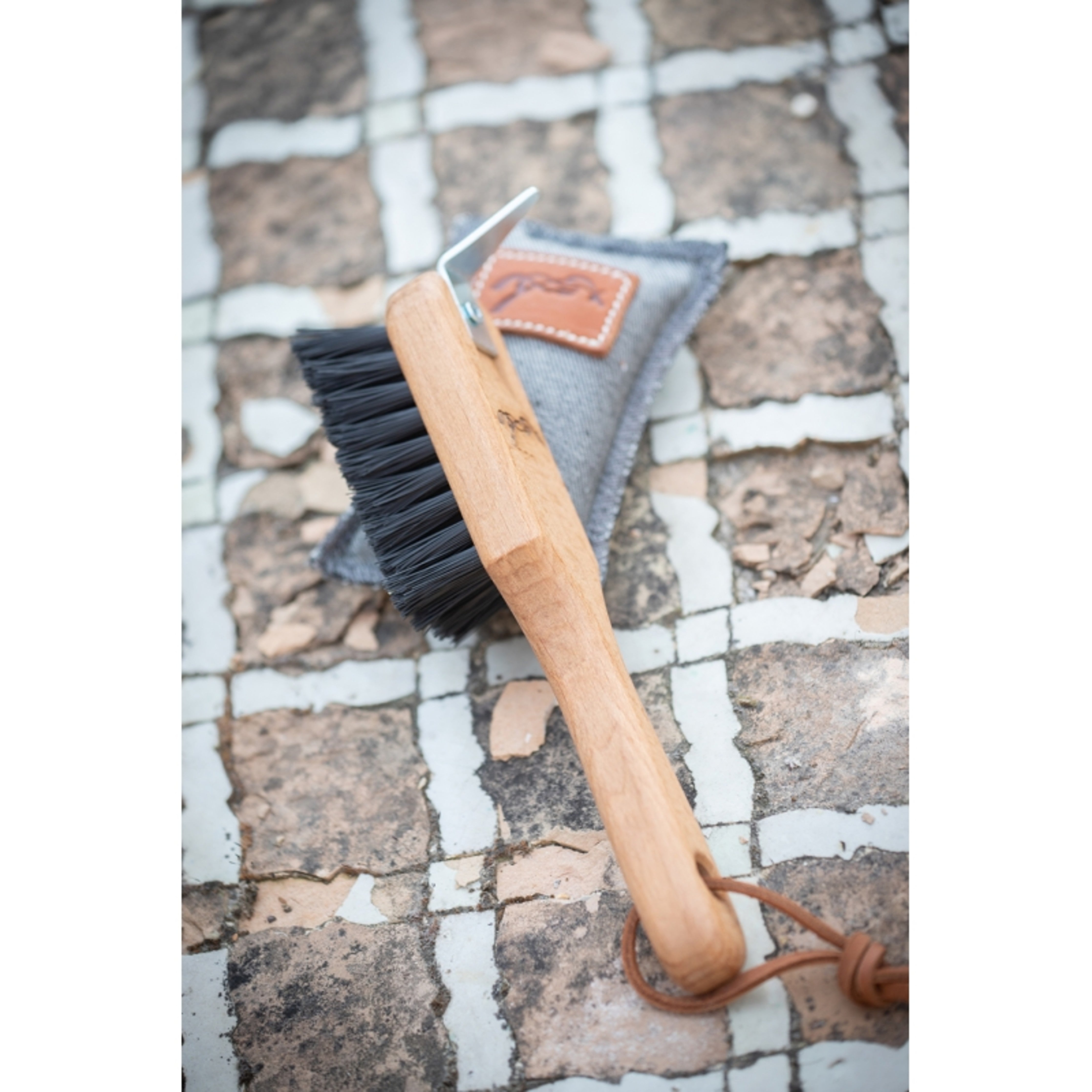 Penelope Wood Hoof Pick + Brush