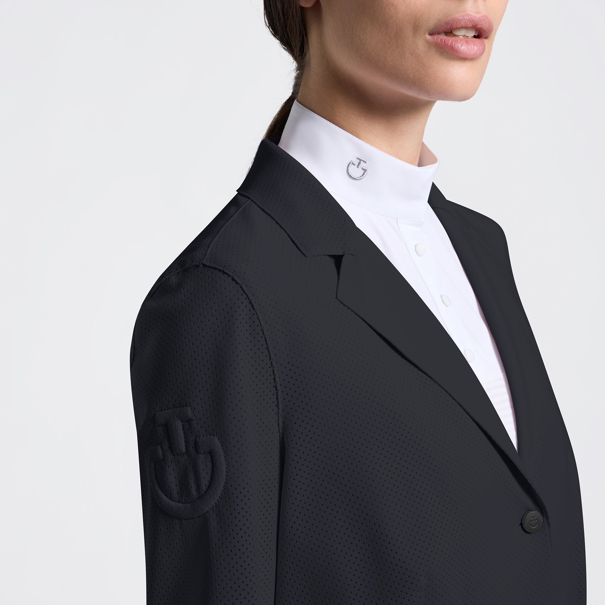 Cavalleria Toscana Raw Cut Perforated Jacket ladies