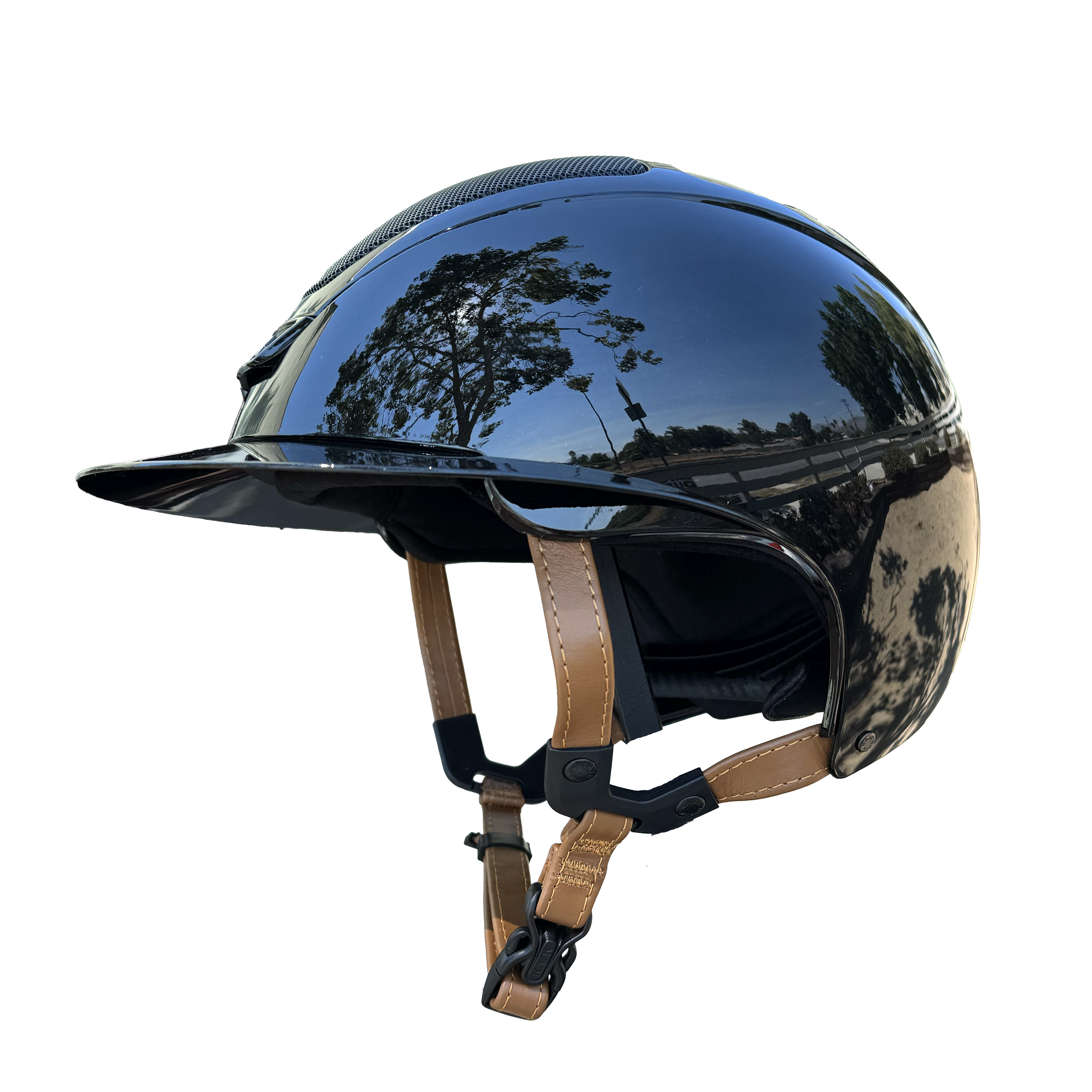 KASK Total Pure Shine Star Lady + tan leather harness