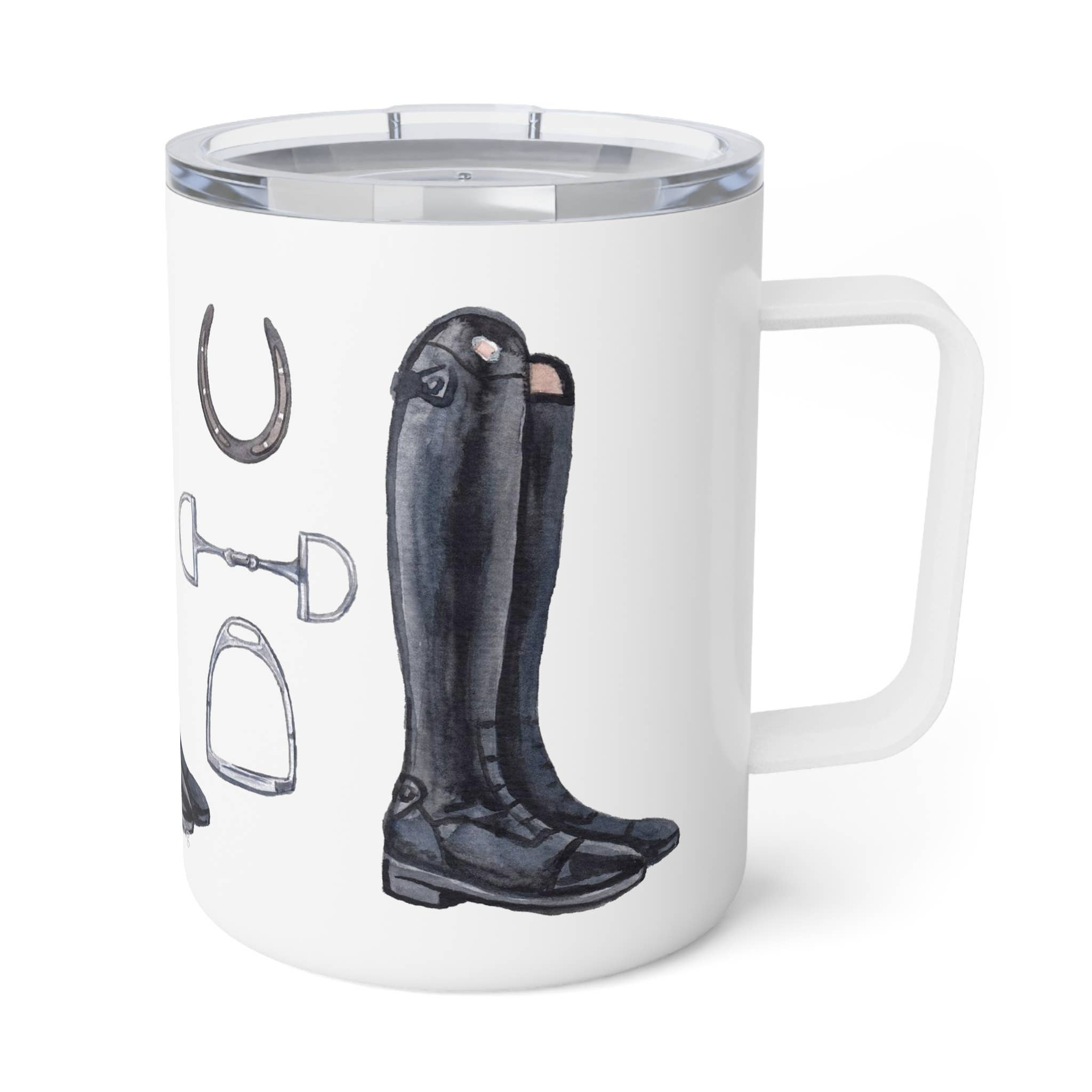 Wellington Equestrian Insulated Travel Mug 12 oz
