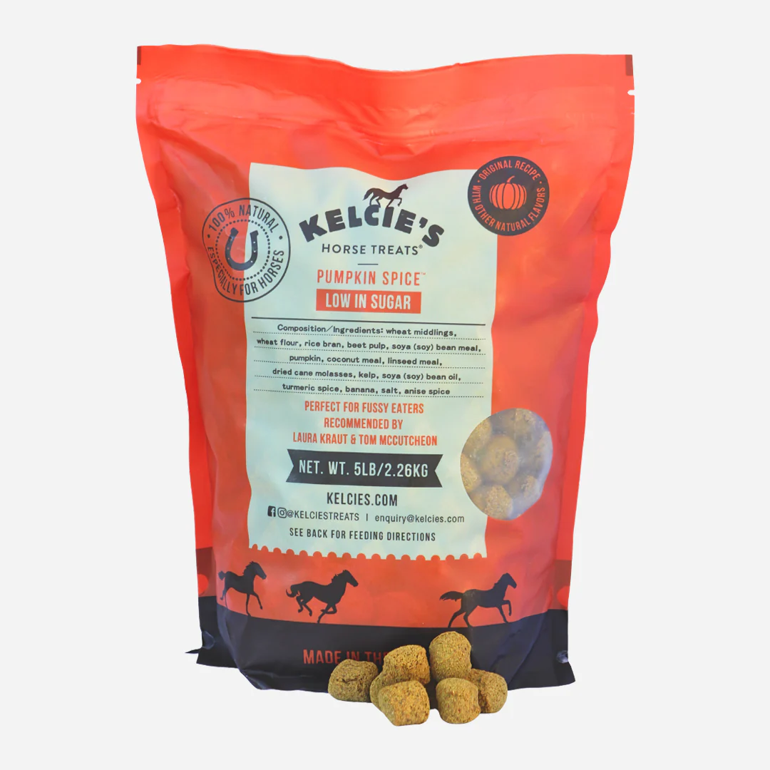 Friandises Pour Chevaux Kelcie's - Pumpkin Spice 8 Oz (225g) - Gâteaux épices Citrouille