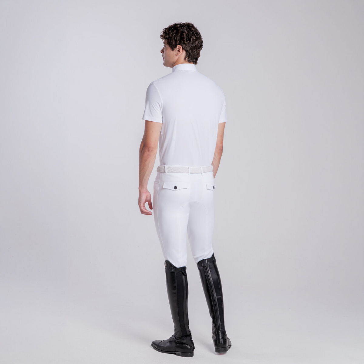 Cavalleria Toscana Taped Zip Polo mens