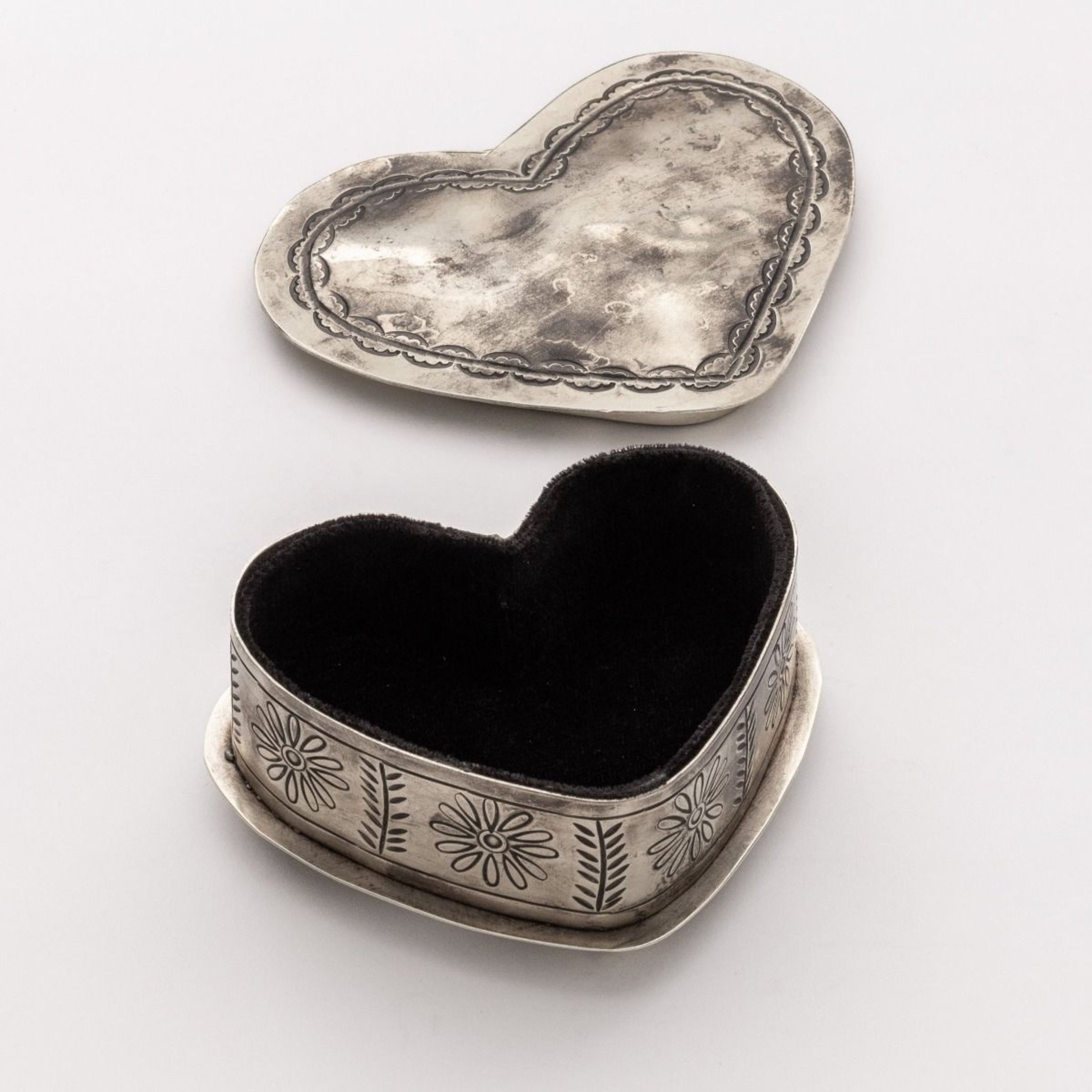 J. Alexander Stamped Heart Keepsake Box