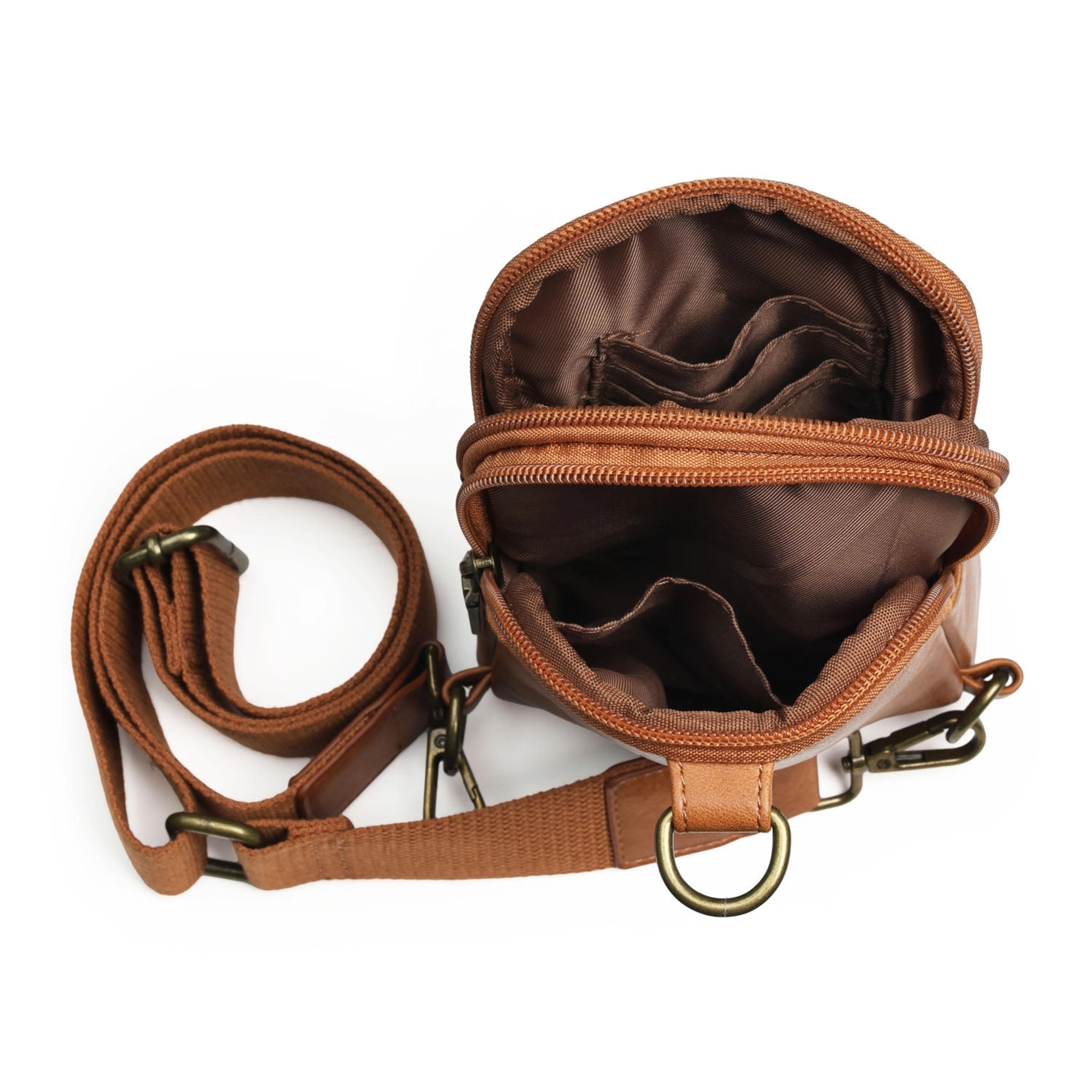 Vegan Snaffle Cross-Body Sling Bag