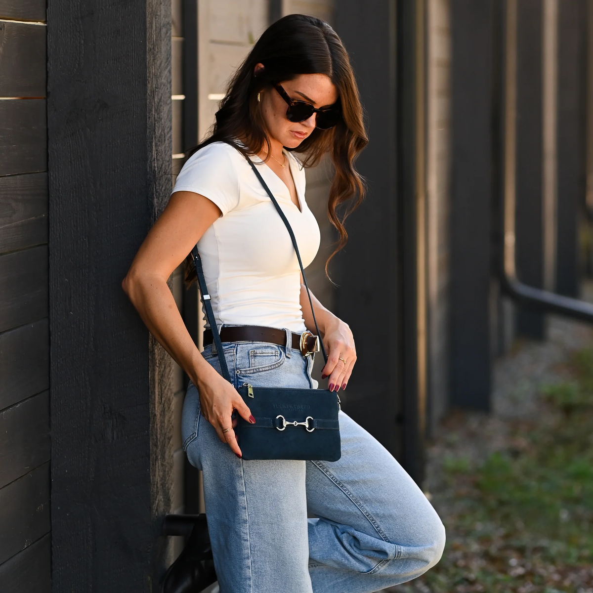 TT • Wellington Suede Wristlet