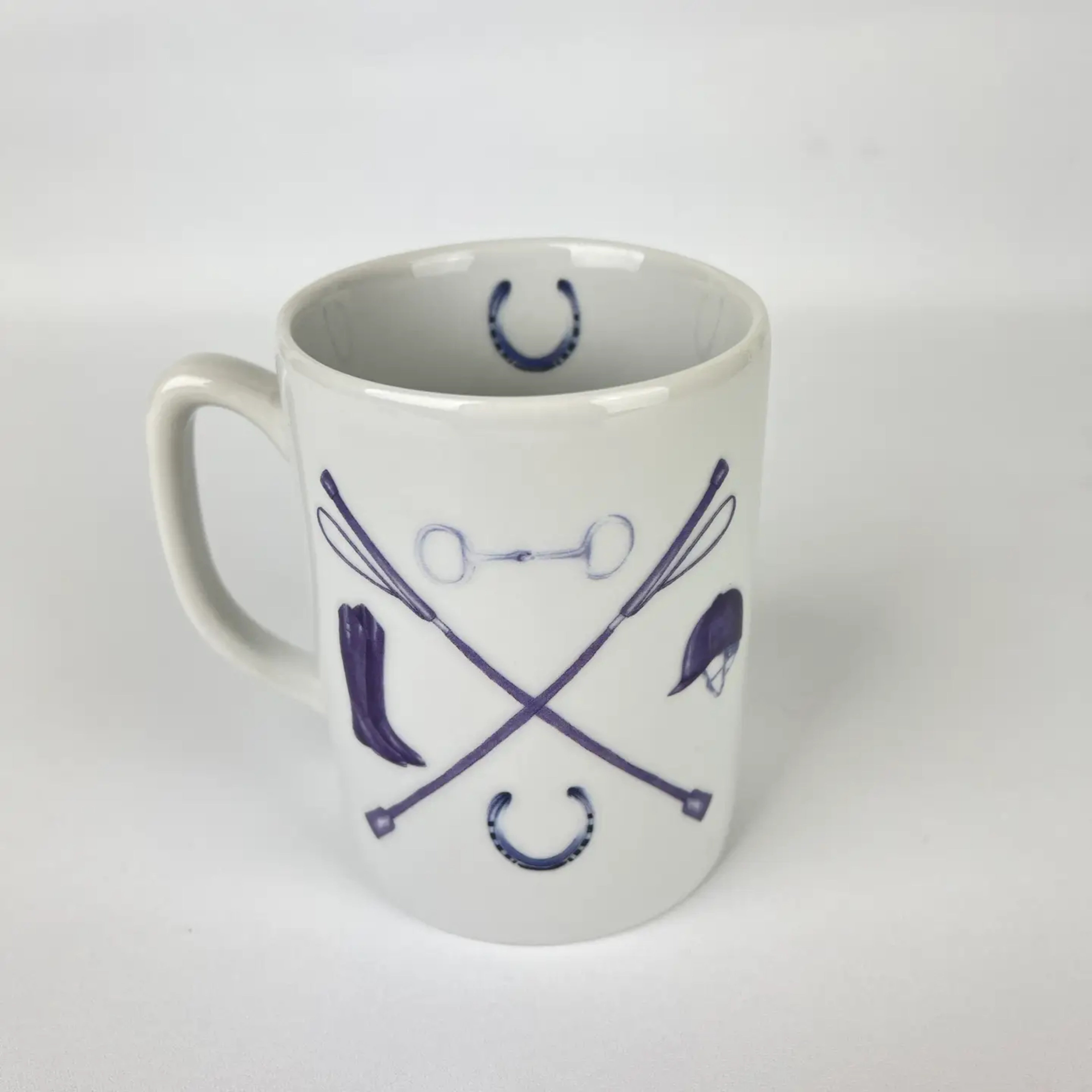 Equestrian Crest Porcelain Mug