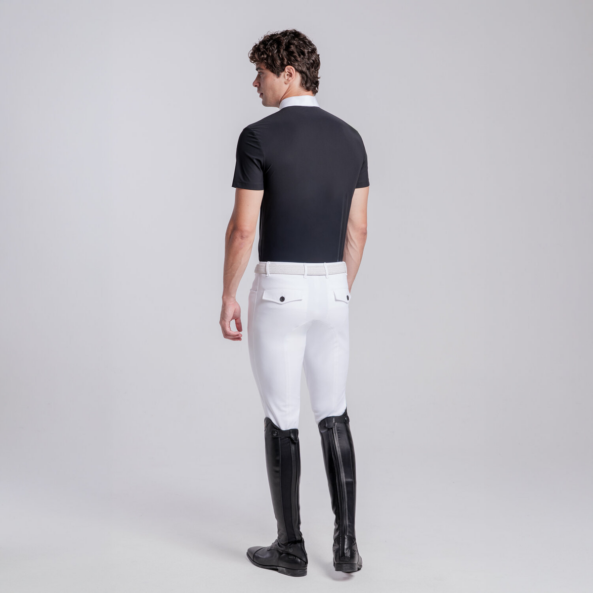 Cavalleria Toscana Taped Zip Polo mens