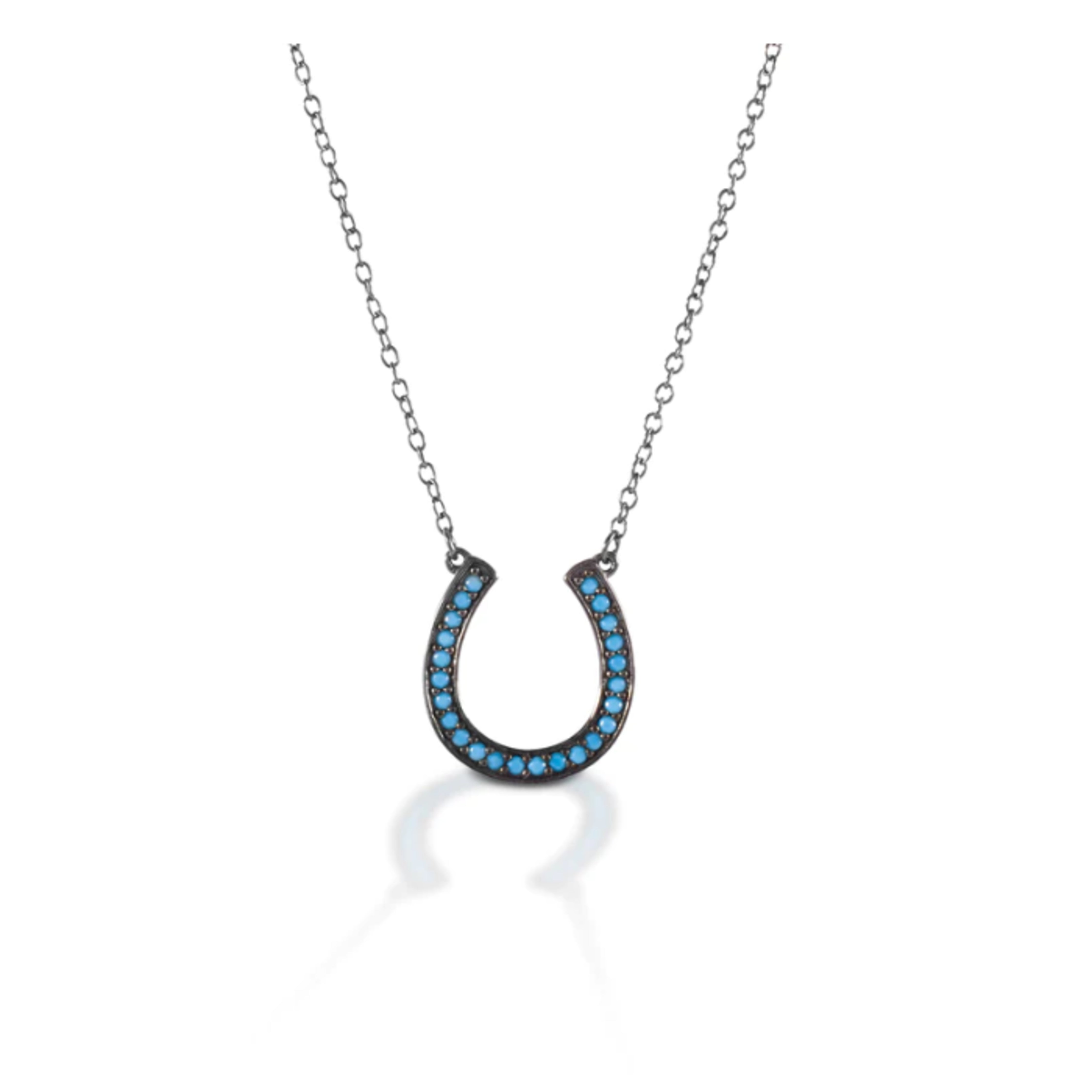 Kelly Herd Turquoise Horseshoe Necklace