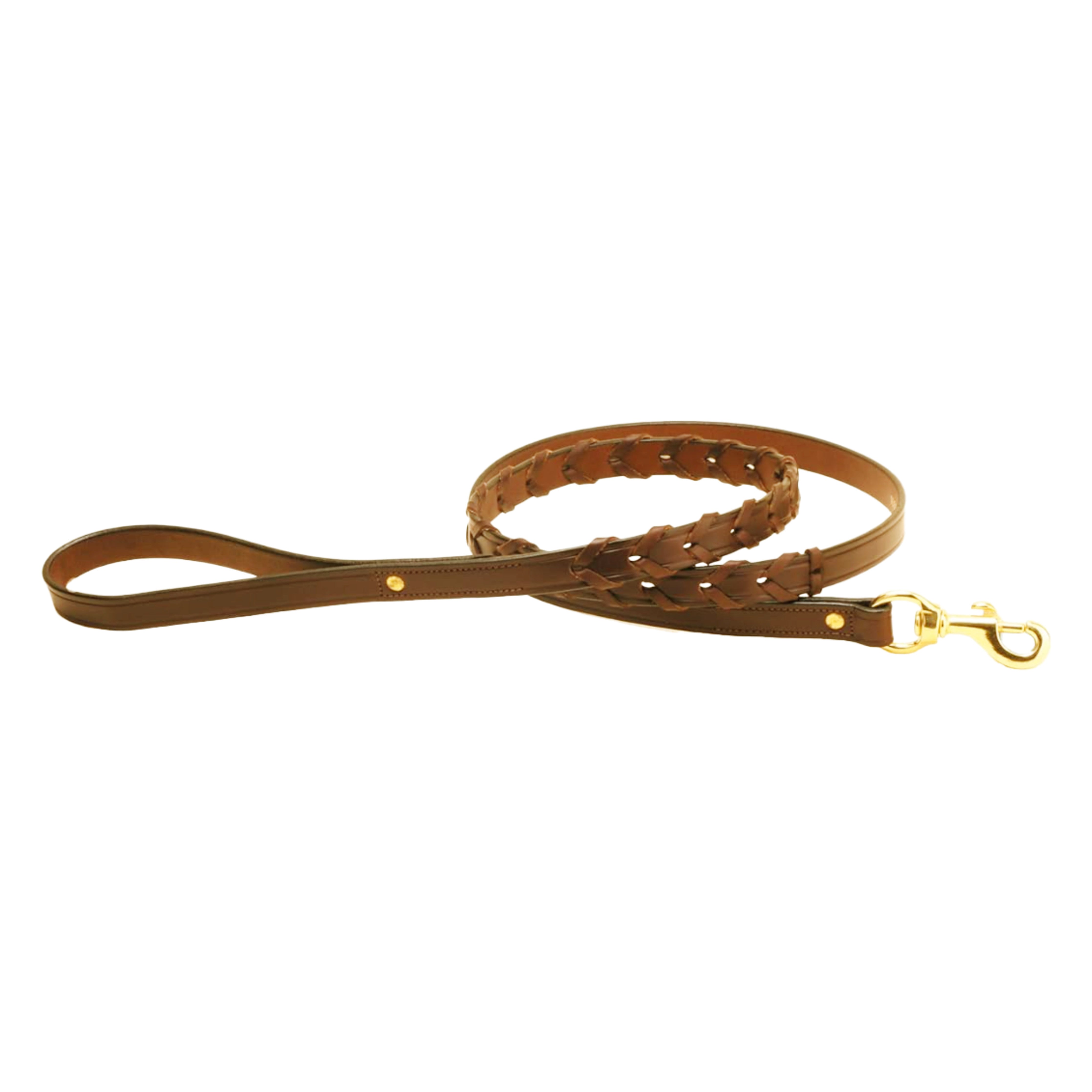 Tory Leather Dog Leash Laced Rein