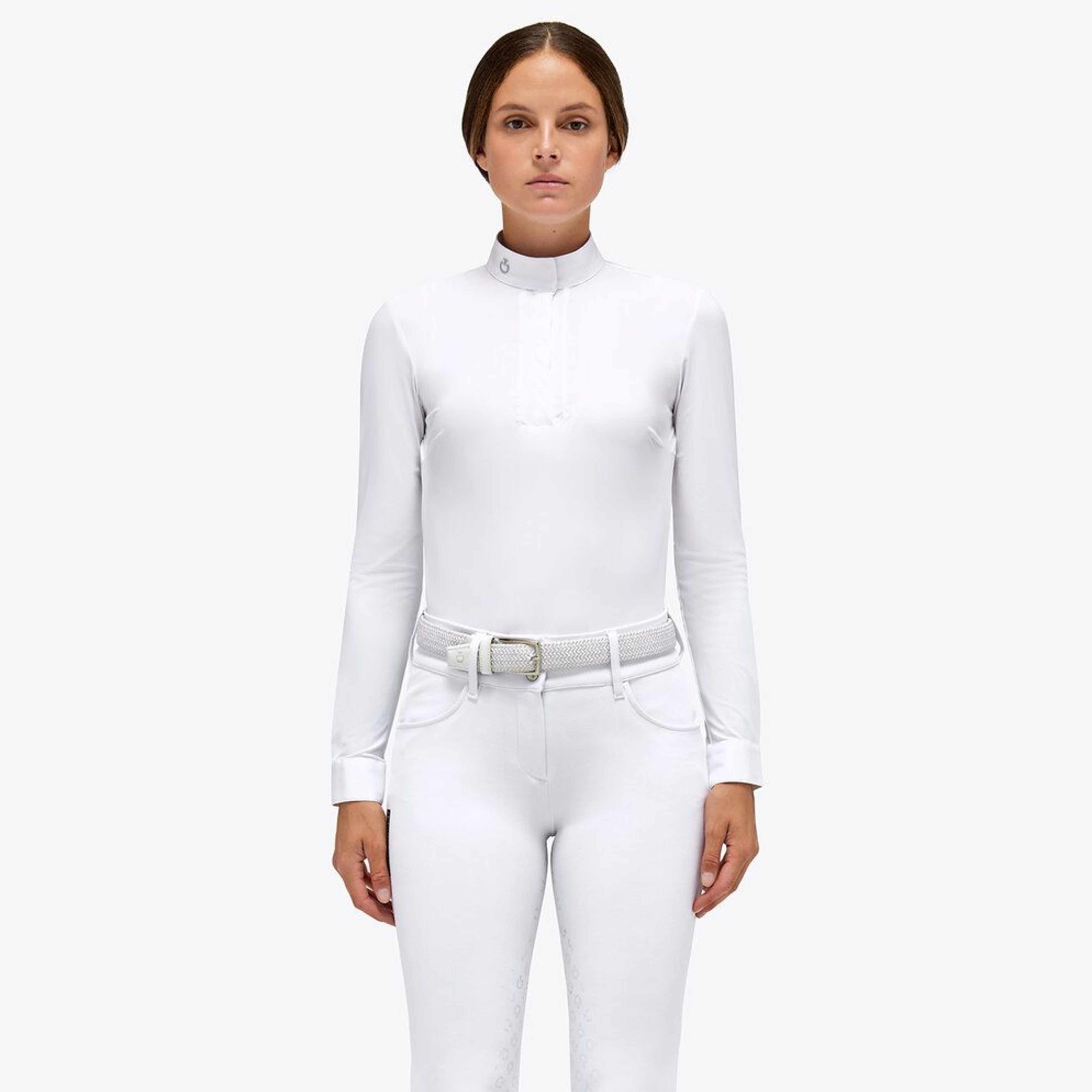 Ladies white shop polo neck