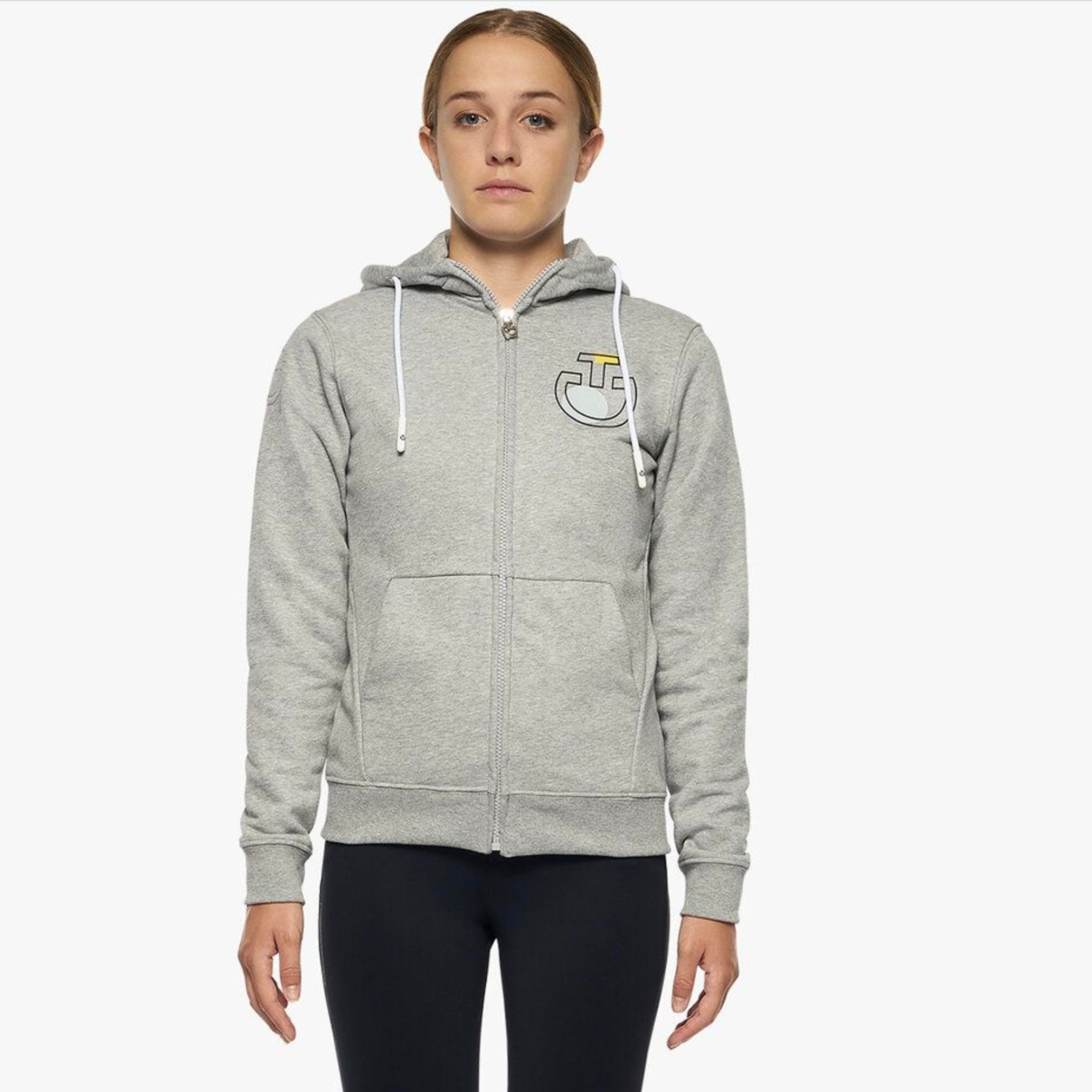 Girls grey best sale zip hoodie