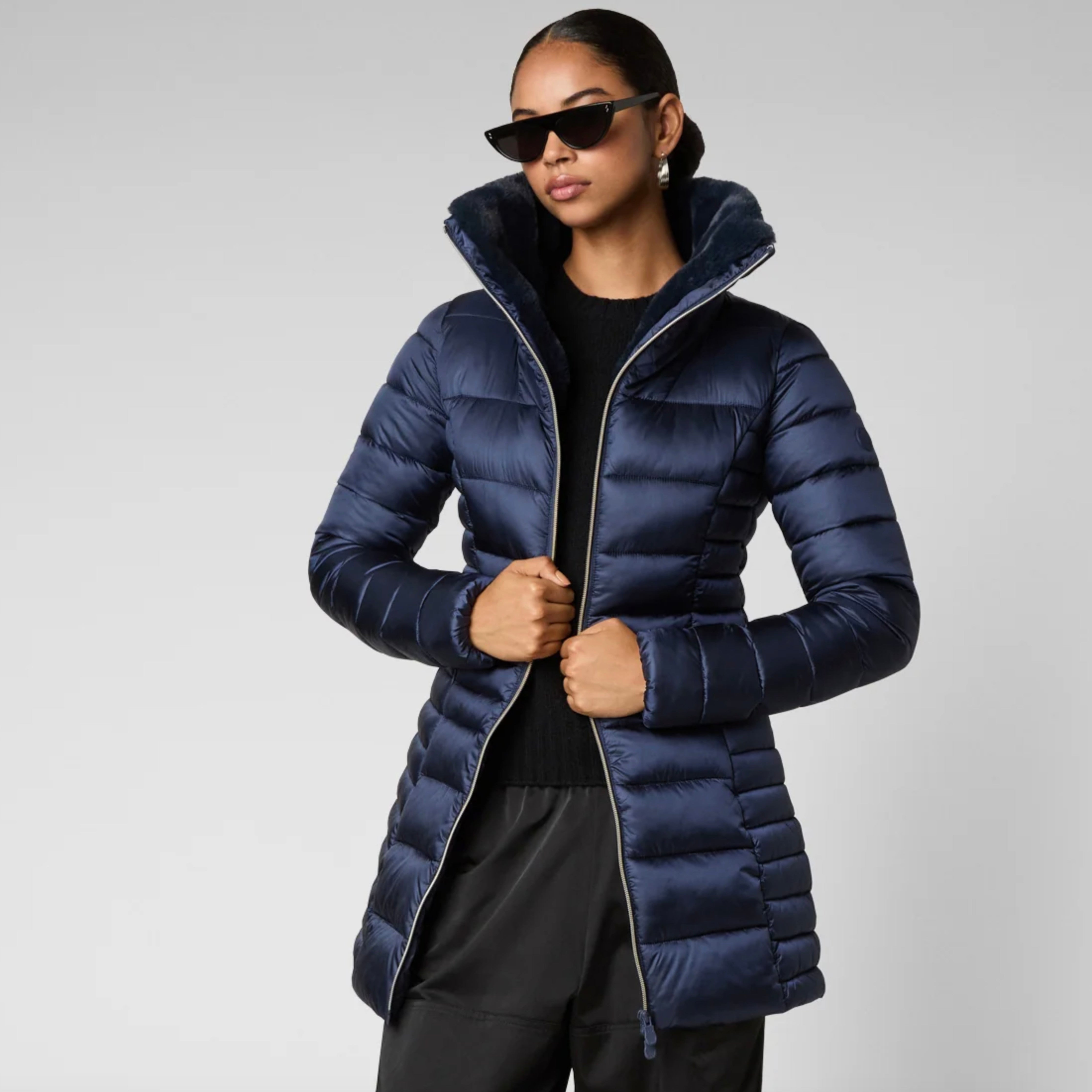 Save the duck long cheap puffer coat