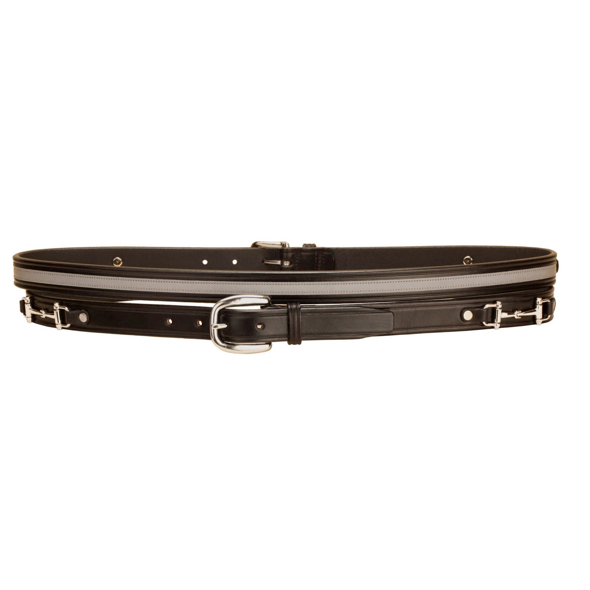 Tory Snaffle Bit Belt Tory Leather Silver Snaffle Bits Belt & 3-Piece Buckle Set  main image 3