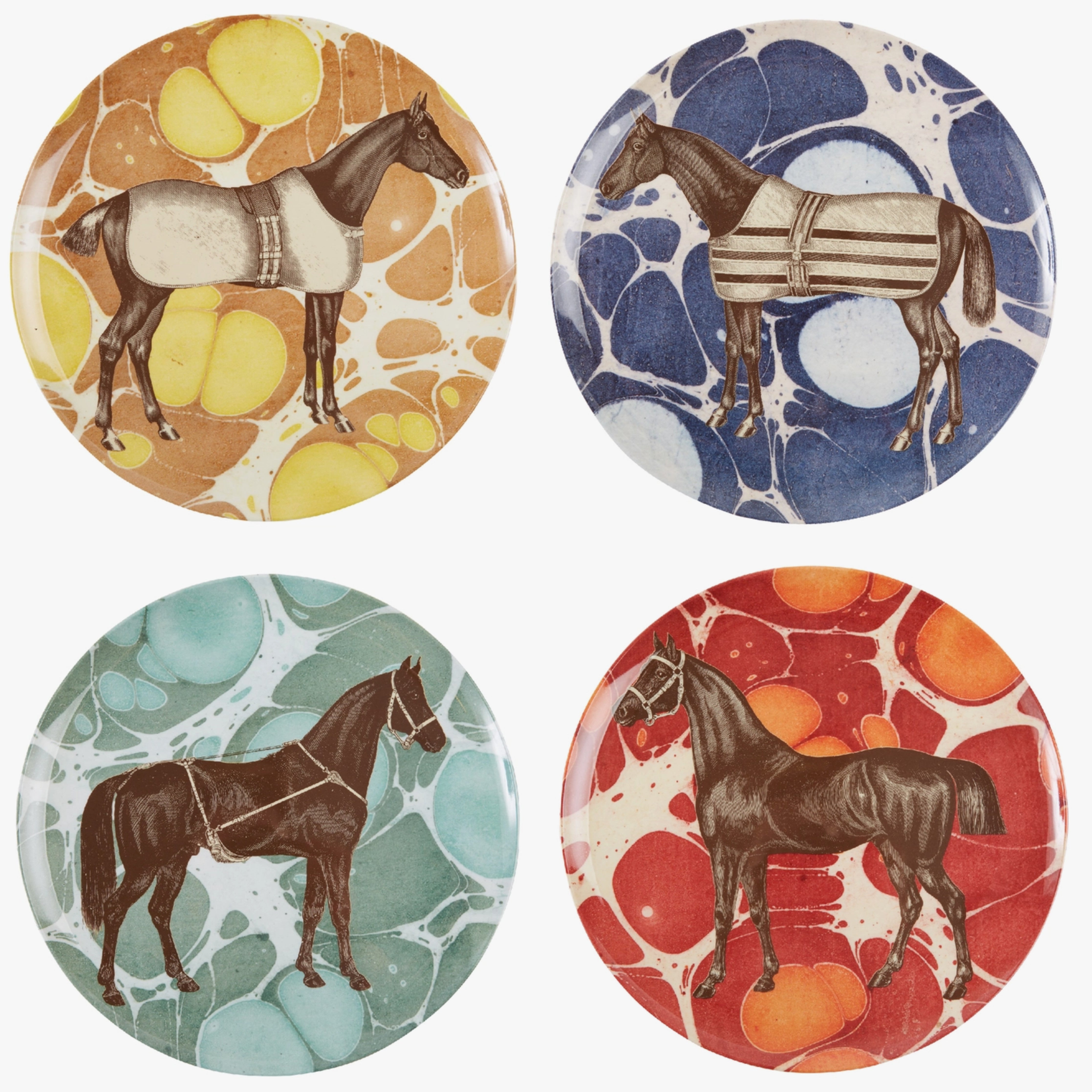 Equus Dinner Plates (set of 4)