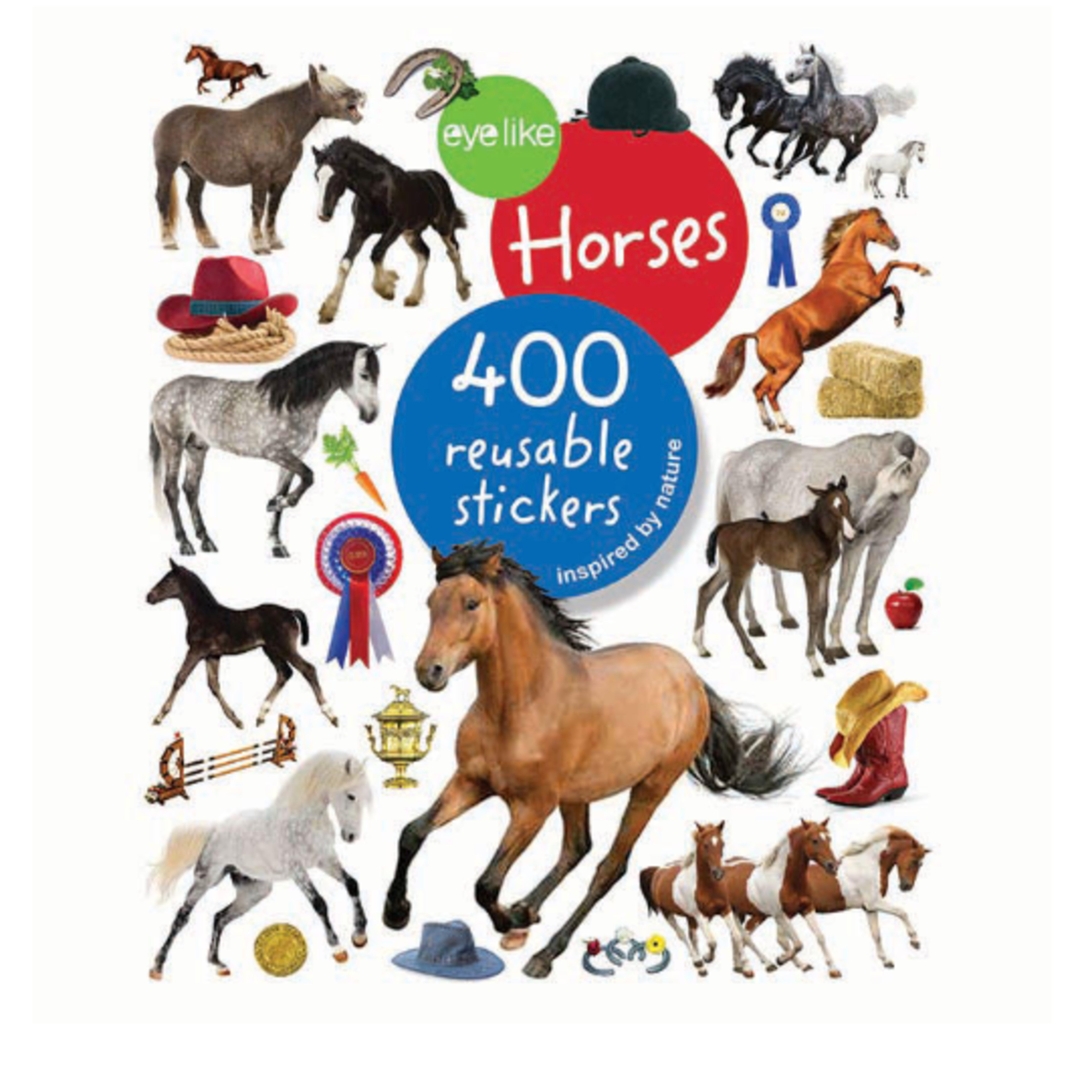 Eye Like Horses 400 reusable stickers