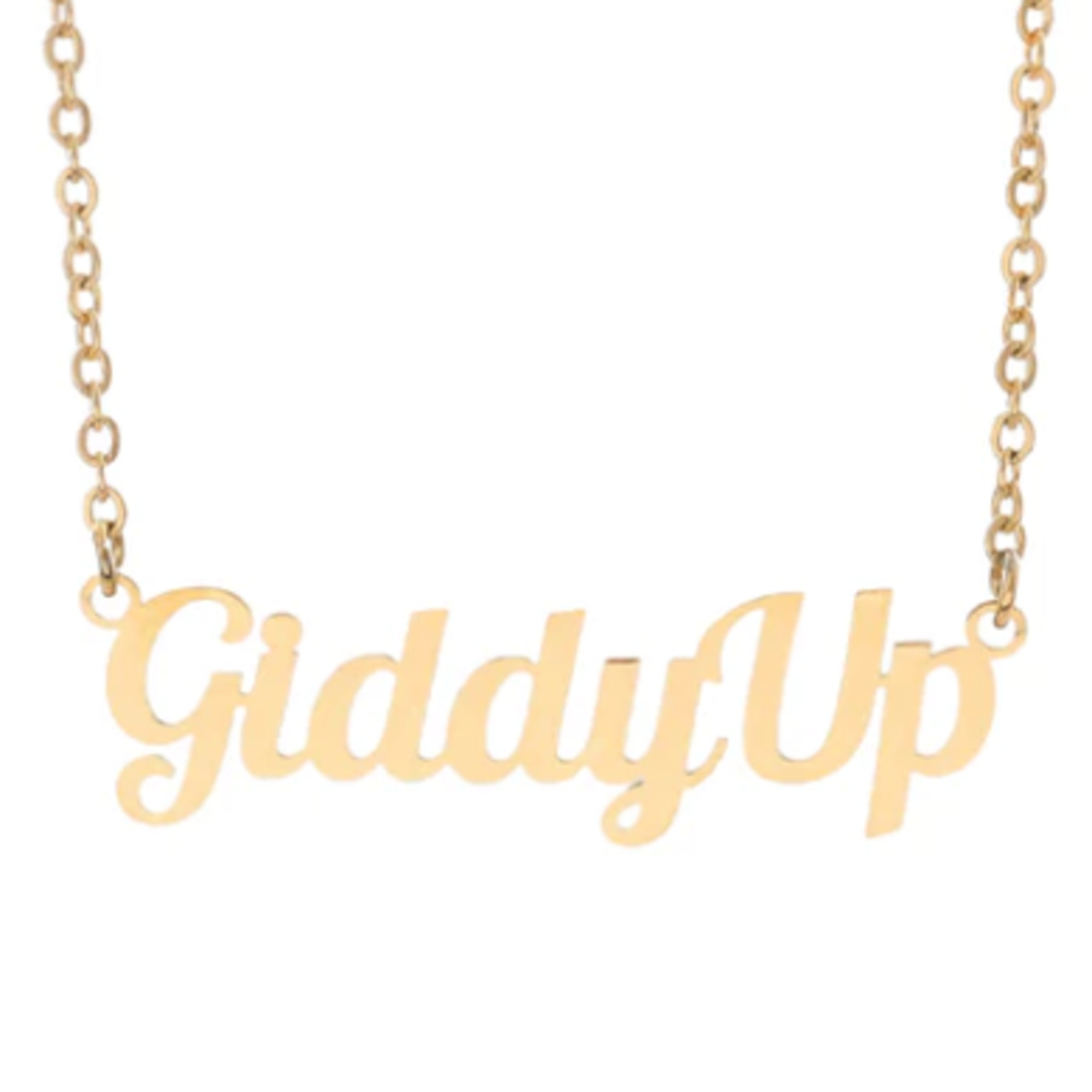 Elcee Nameplate Necklace